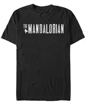 Мужская футболка с коротким рукавом с простым логотипом star wars the mandalorian Fifth Sun, черный