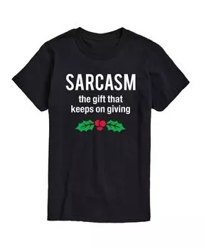 Мужская футболка с коротким рукавом Sarcasm Gift Keeps Giving AIRWAVES, черный