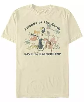 Мужская футболка с коротким рукавом Save The Rainforest Crew Fifth Sun, коричневый/бежевый