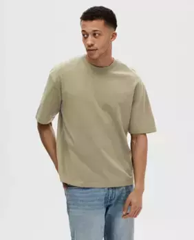 Мужская футболка с коротким рукавом Selected, светло-зеленый