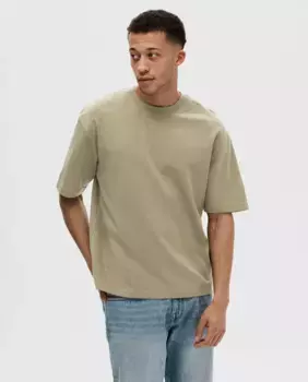 Мужская футболка с коротким рукавом Selected, светло-зеленый