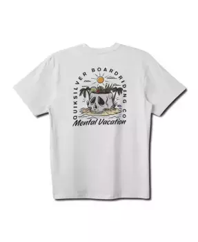 Мужская футболка с коротким рукавом Simple Pleasures Quiksilver, белый