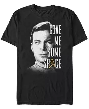Мужская футболка с коротким рукавом Star Trek The Original Series Kirk Give Me Space Fifth Sun, черный