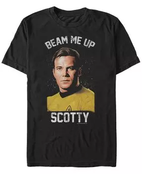 Мужская футболка с коротким рукавом star trek the original series beam me up Fifth Sun, черный
