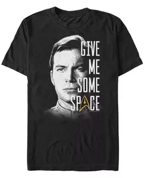 Мужская футболка с коротким рукавом star trek the original series kirk give me space Fifth Sun, черный
