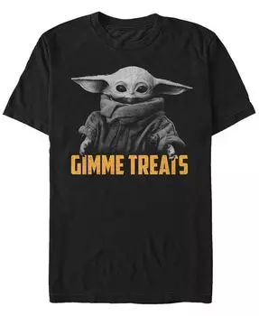 Мужская футболка с коротким рукавом Star Wars Mandalorian Gimmie Treats Fifth Sun, черный