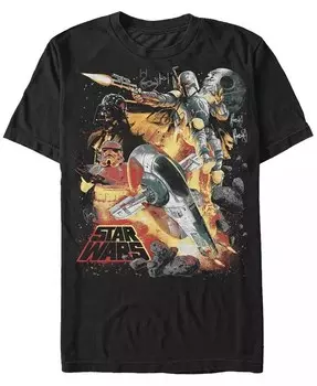 Мужская футболка с коротким рукавом Star Wars Force Hunter Fifth Sun, черный