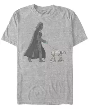 Мужская футболка с коротким рукавом Star Wars Vader Walker Fifth Sun, серый