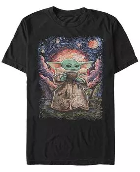 Мужская футболка с коротким рукавом star wars mandalorian sipping starries Fifth Sun, черный
