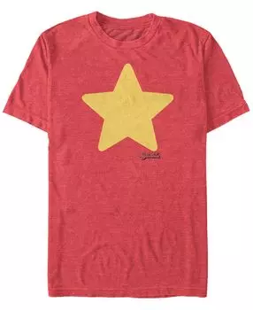 Мужская футболка с коротким рукавом steven universe star costume Fifth Sun, красный