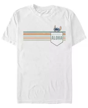 Мужская футболка с коротким рукавом Stitch Aloha Fifth Sun, коричневый/бежевый