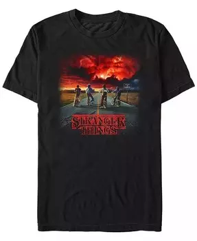 Мужская футболка с коротким рукавом Stranger Things Where It Began Fifth Sun, черный