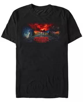 Мужская футболка с коротким рукавом stranger things stranger things triptych Fifth Sun, черный