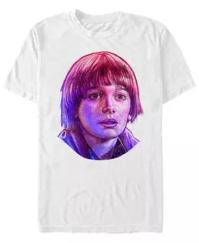 Мужская футболка с коротким рукавом stranger things will big face Fifth Sun, белый