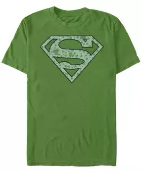 Мужская футболка с коротким рукавом Superman Shamrock Fifth Sun, зеленый