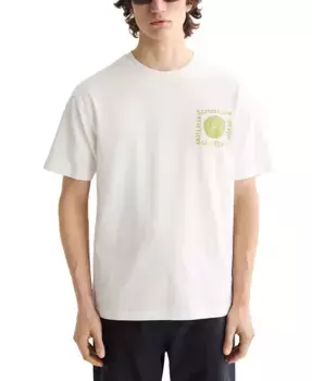 Мужская футболка с коротким рукавом свободного кроя и логотипом SCOTCH & SODA, белый