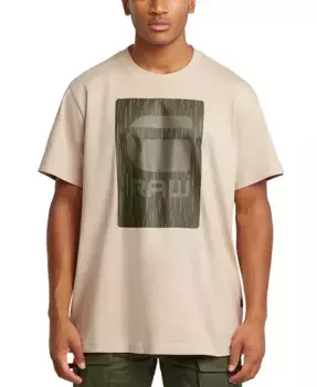 Мужская футболка с коротким рукавом свободного кроя и принтом "Burger Box" G-Star Raw, мультиколор