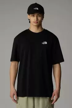 Мужская футболка с коротким рукавом, свободного покроя The North Face, черный