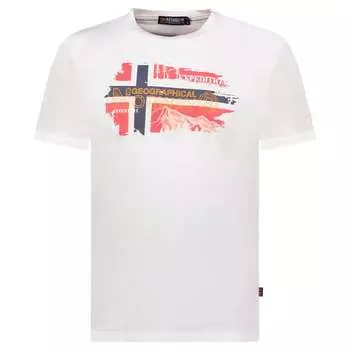 Мужская футболка с коротким рукавом sy1366hgn Geographical Norway, белый