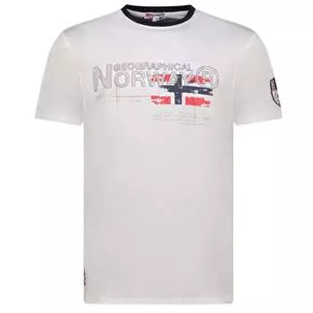 Мужская футболка с коротким рукавом sy1450hgn Geographical Norway, белый