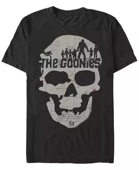 Мужская футболка с коротким рукавом The Goonies 1985 Goonie Skull Map Fifth Sun, черный