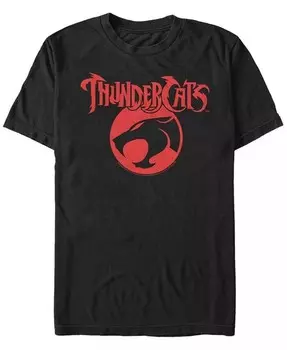 Мужская футболка с коротким рукавом Thundercats Logo Rearranged Fifth Sun, черный
