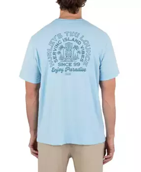 Мужская футболка с коротким рукавом Tiki Slub Hurley, синий