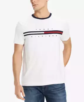 Мужская футболка с коротким рукавом Tino Logo Tommy Hilfiger, белый