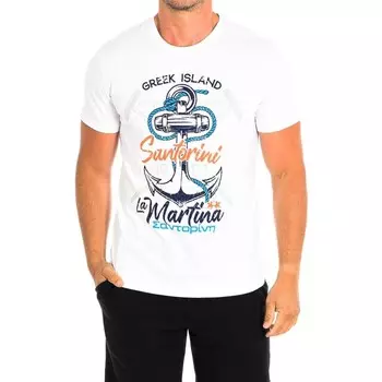 Мужская футболка с коротким рукавом tmr011 js206 La Martina, белый