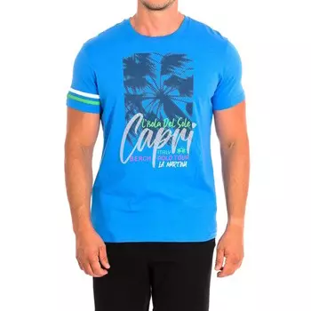 Мужская футболка с коротким рукавом tmr307 js206 La Martina, синий