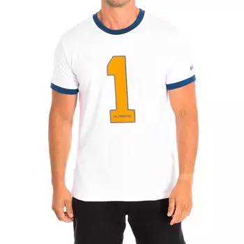 Мужская футболка с коротким рукавом tmr312 js206 La Martina, белый