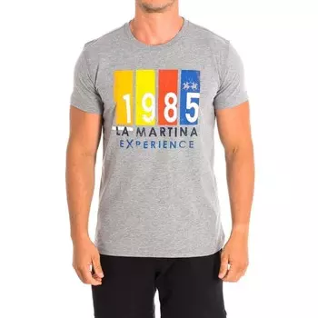 Мужская футболка с коротким рукавом tmr319 js206 La Martina, серый