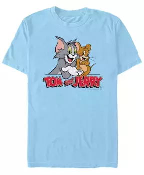 Мужская футболка с коротким рукавом Tom Jerry Simple Buds Fifth Sun, синий