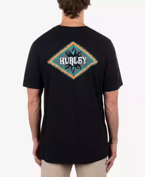 Мужская футболка с коротким рукавом Tropics Hurley, черный