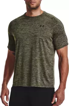 Мужская футболка с коротким рукавом Under Armour Tech 2.0, цвет Marine Od Green/Black Heather