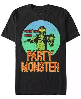 Мужская футболка с коротким рукавом Universal Monsters Creature From the Black Lagoon Party Monster Fifth Sun, черный