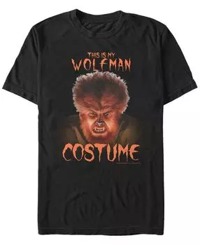 Мужская футболка с коротким рукавом universal monsters wolfman costume Fifth Sun, черный