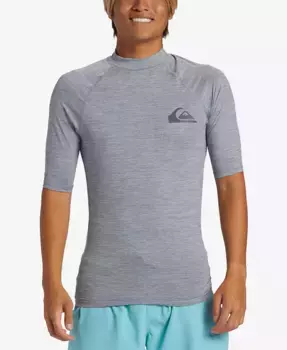 Мужская футболка с коротким рукавом UPF 50 из лайкры Quiksilver, серый