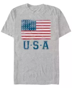 Мужская футболка с коротким рукавом USA Two Star Flag 2 Fifth Sun, серый