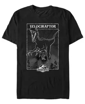 Мужская футболка с коротким рукавом Velociraptor Tarot Fifth Sun, черный
