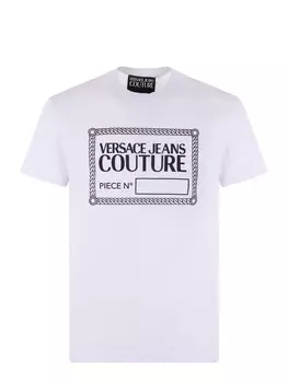 Мужская футболка с коротким рукавом Versace Jeans Couture White Label Design, белый