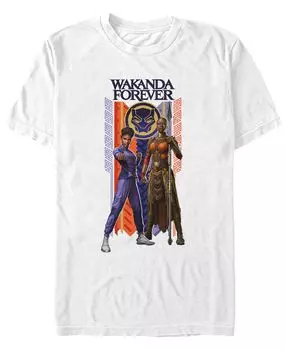 Мужская футболка с коротким рукавом wakanda forever duo banner Fifth Sun, белый