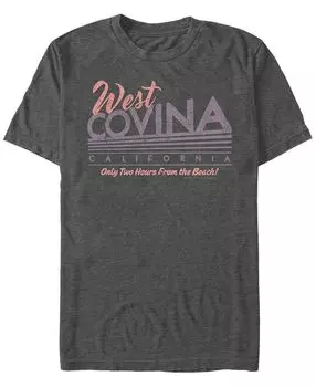 Мужская футболка с коротким рукавом west covina california Fifth Sun, темно-серый