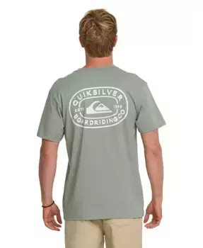 Мужская футболка с коротким рукавом Western Lock Quiksilver, зеленый