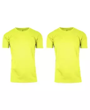 Мужская футболка с коротким рукавом, влагоотводящая, быстросохнущая, с круглым вырезом - 2 шт Galaxy By Harvic, зеленый