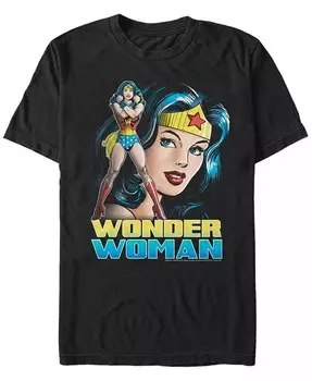 Мужская футболка с коротким рукавом Wonder Woman Wonder Sil Stance Fifth Sun, черный