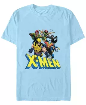 Мужская футболка с коротким рукавом X-Men Group Logo Fifth Sun, синий