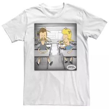 Мужская футболка с короткими рукавами Beavis And Butthead Classroom Licensed Character