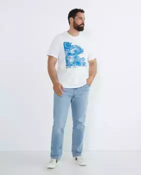 Мужская футболка с короткими рукавами, большие размеры Levi's, белый