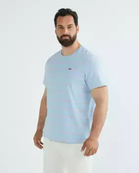 Мужская футболка с короткими рукавами, большие размеры Levi's, синий